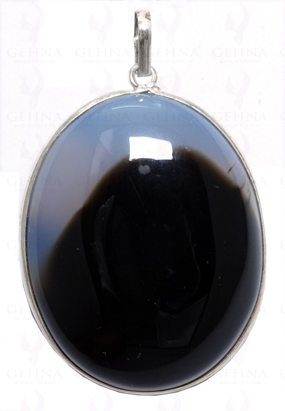 Agate Gemstone Pendant In.925 Sterling Overlay Silver GP3340