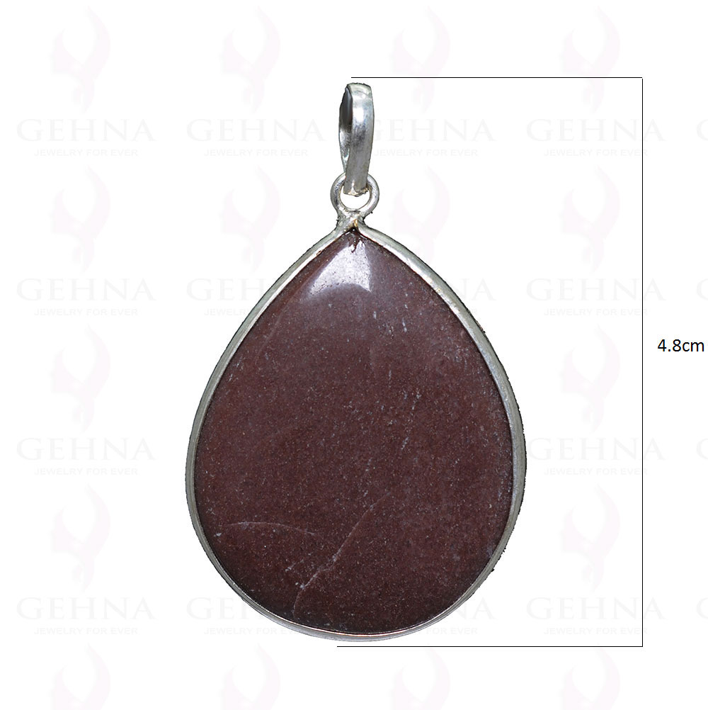 Mahogany Obsidian Gemstone Pendant In.925 Sterling Overlay Silver GP3360