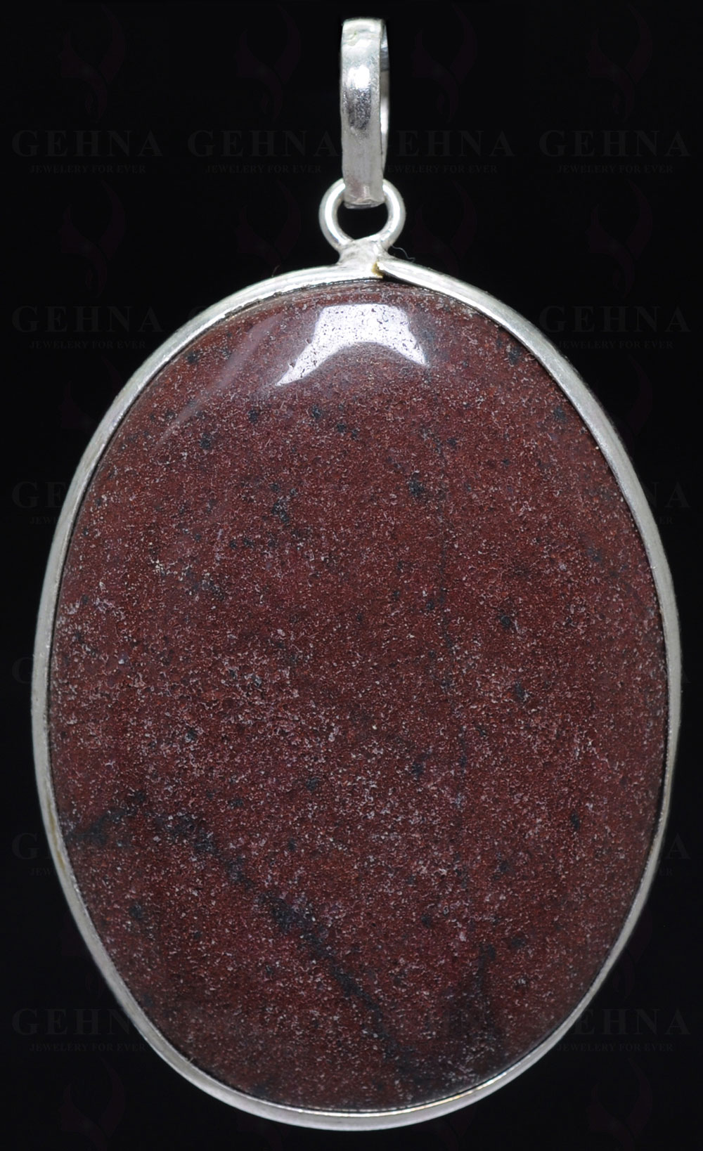 Mahogany Obsidian Gemstone Pendant In.925 Sterling Overlay Silver GP3372