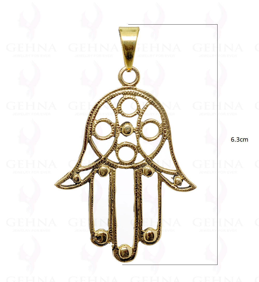 Hamsa Symbol Pendant .925 Sterling Overlay Silver GP3382