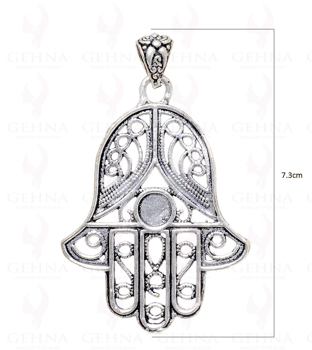 Hamsa Symbol Pendant .925 Sterling Overlay Silver GP3383
