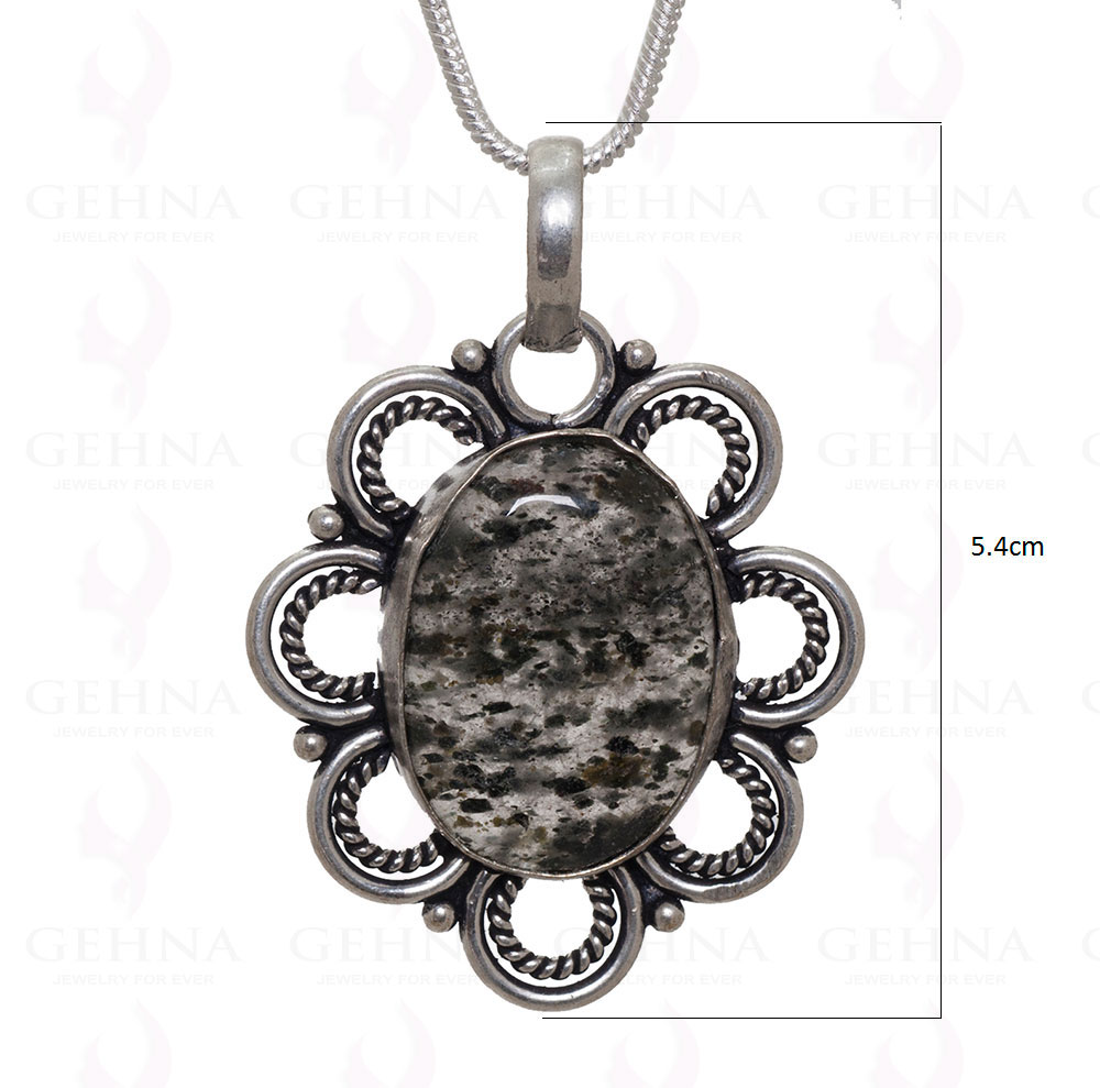 Jasper Gemstone Pendant In.925 Sterling Overlay Silver GP3400