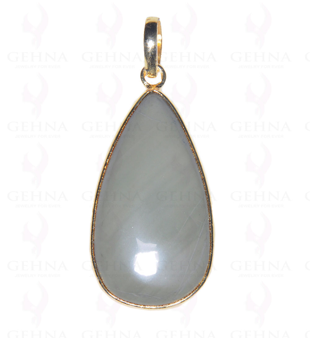 Desert Sage Jasper Gemstone Studded Pendant In.925 Silver Overlay GP3708