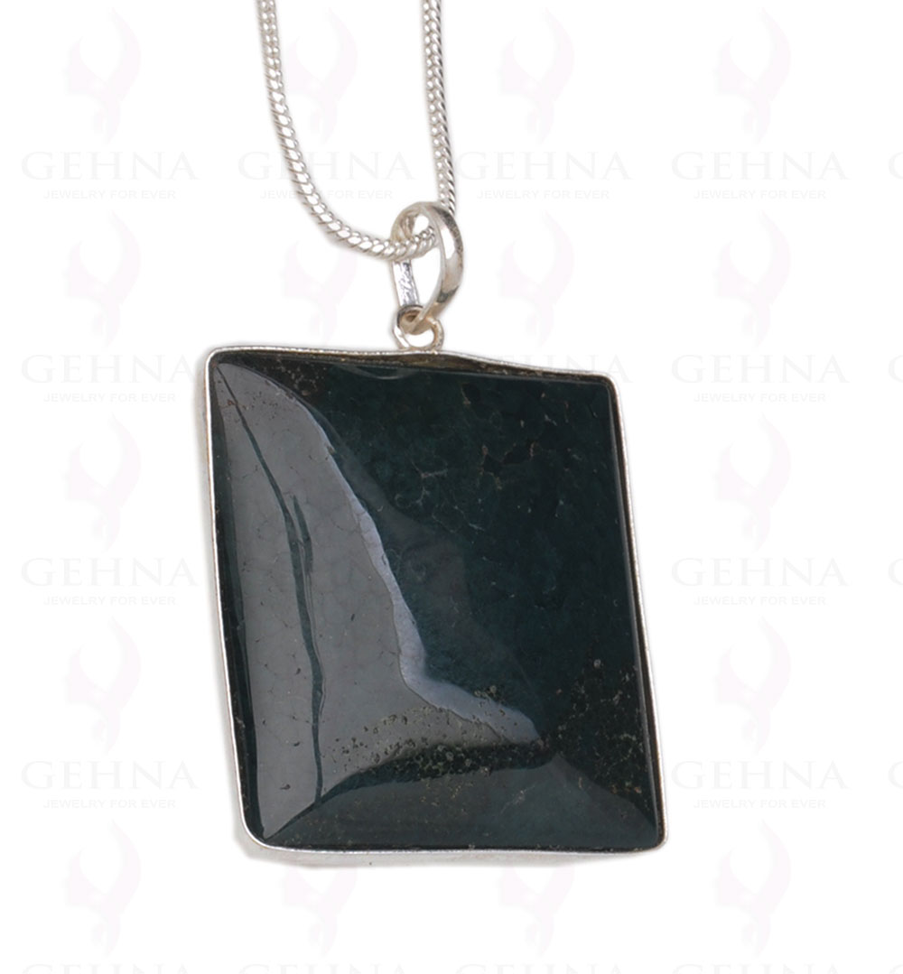 Ocean Jasper Gemstone Studded Pendant In.925 Silver Overlay GP3940