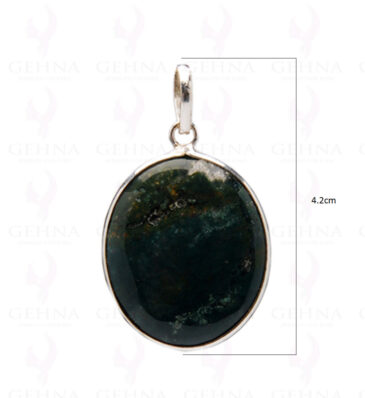 Ocean Jasper Gemstone Studded Pendant In.925 Silver Overlay GP4021