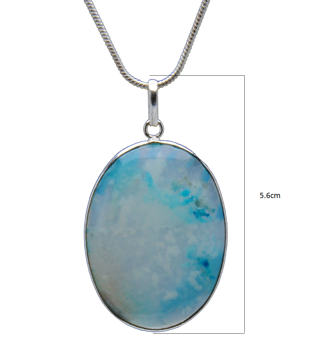 Banded Agate Gemstone Studded Pendant In.925 Silver Overlay GP4244