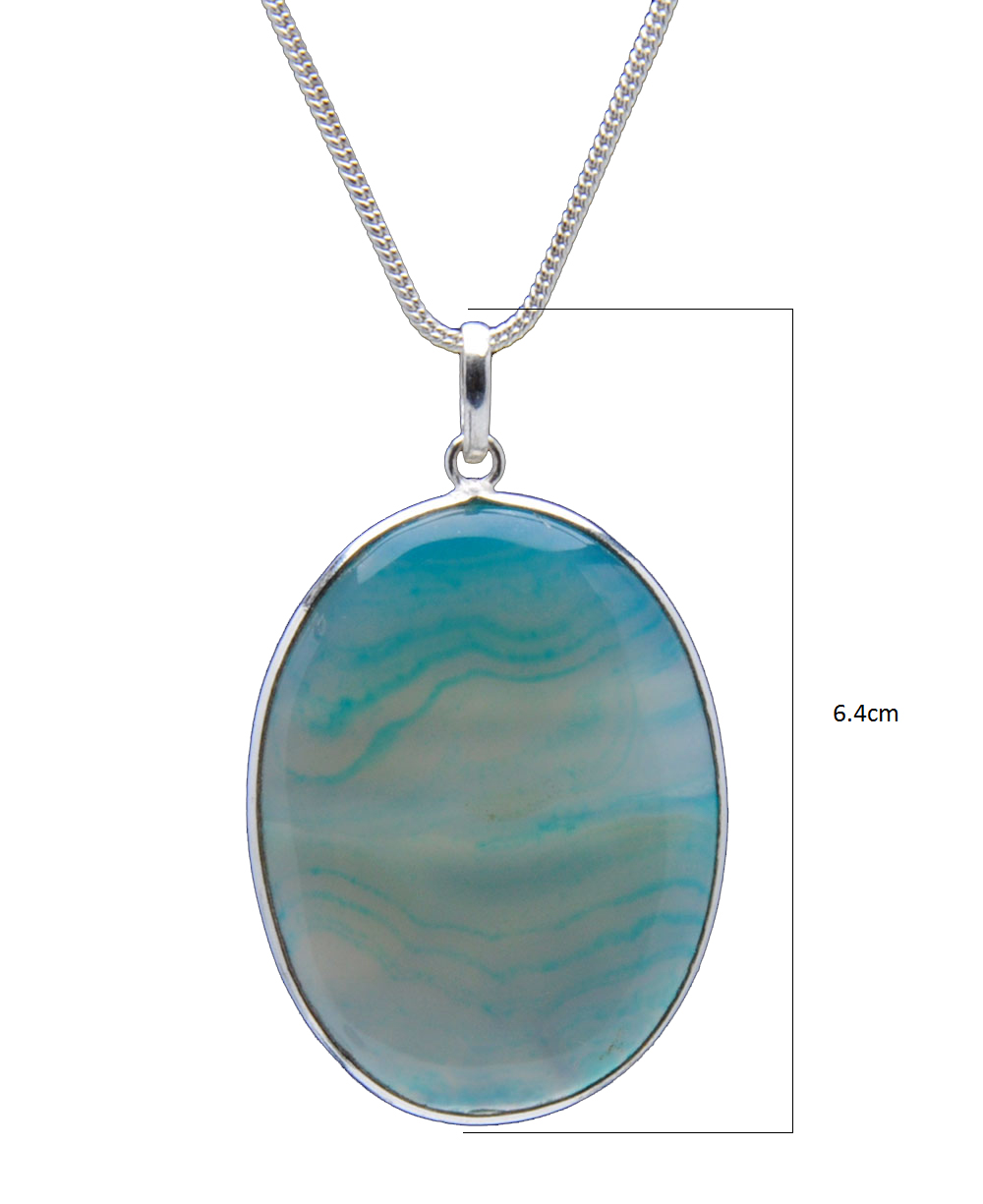 Black Banded Agate Gemstone Studded Pendant In.925 Silver Overlay GP4279