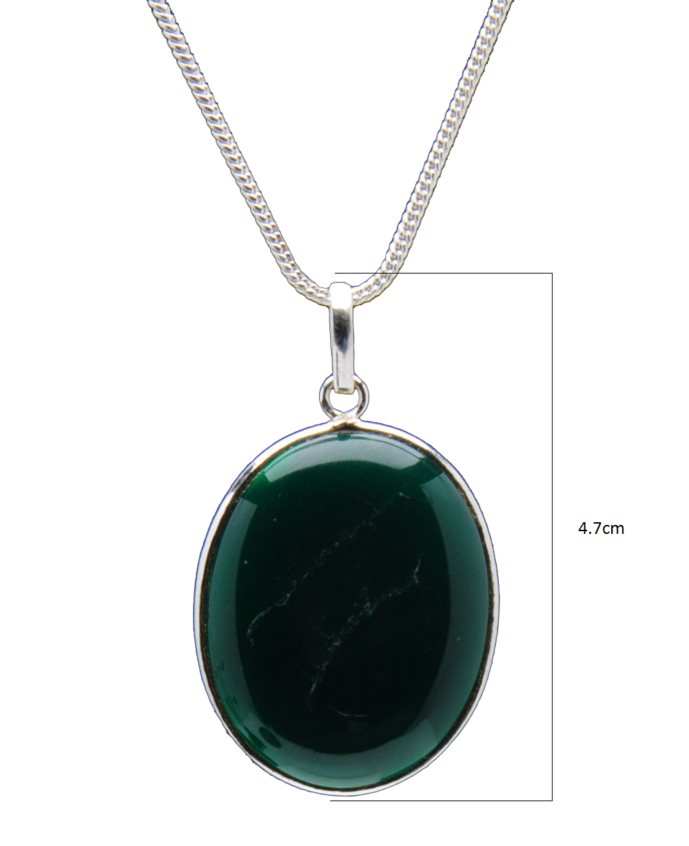 Banded Agate Gemstone Studded Pendant In.925 Silver Overlay GP4300