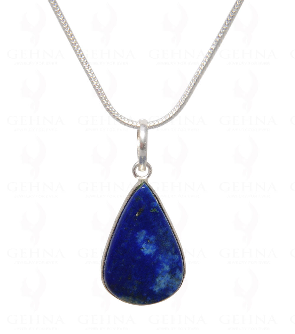 Lapis Lazuli Gemstone Pendant In .925 Silver Overlay GP4449
