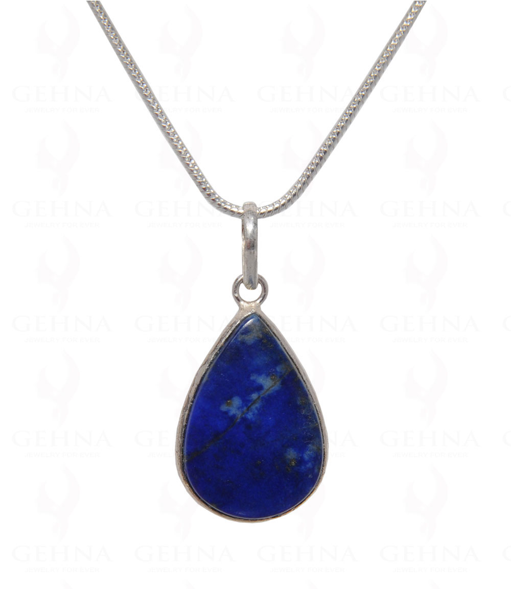 Lapis Lazuli Gemstone Pendant In .925 Silver Overlay GP4453