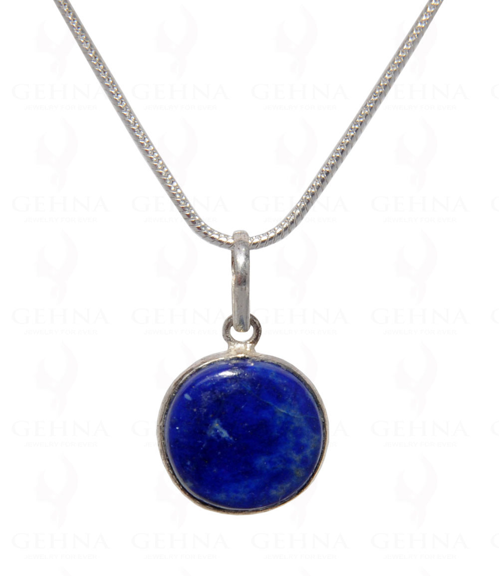 Lapis Lazuli Gemstone Pendant In .925 Silver Overlay GP4457