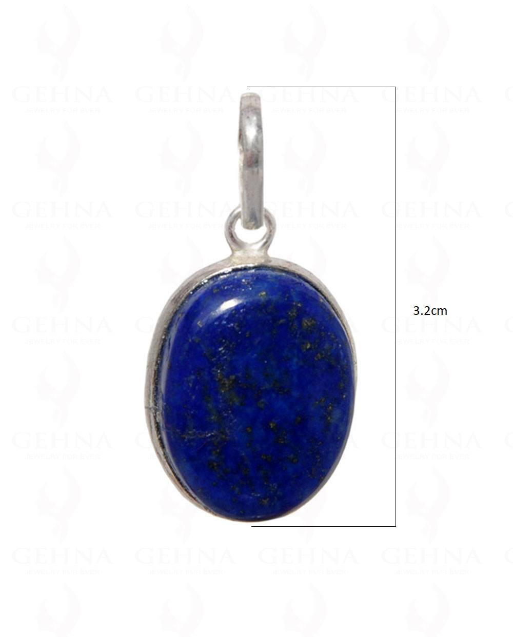 Lapis Lazuli Gemstone Pendant In .925 Silver Overlay GP4460