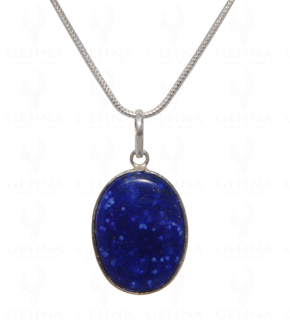 Lapis Lazuli Gemstone Pendant In .925 Silver Overlay GP4462