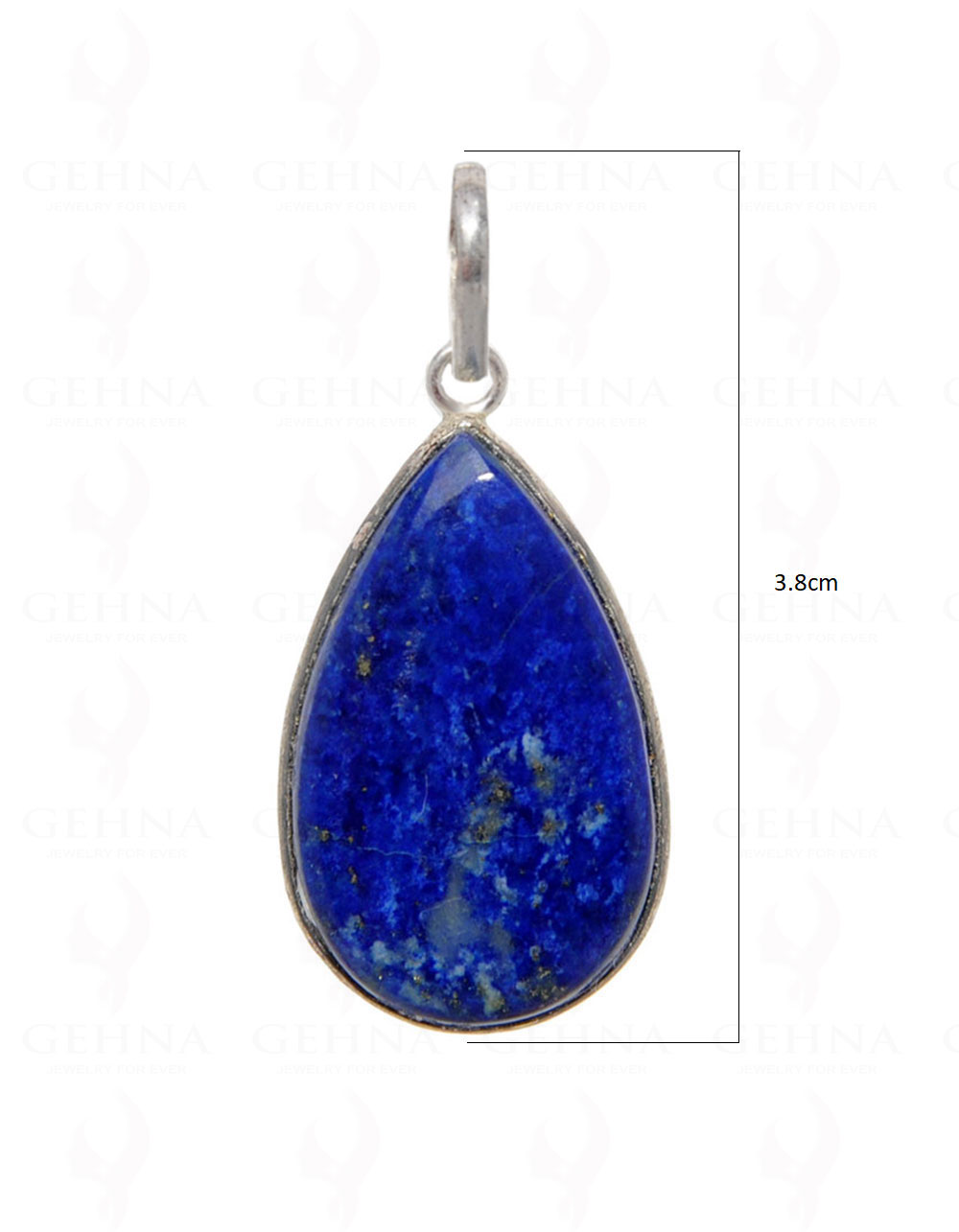 Lapis Lazuli Gemstone Pendant In .925 Silver Overlay GP4464