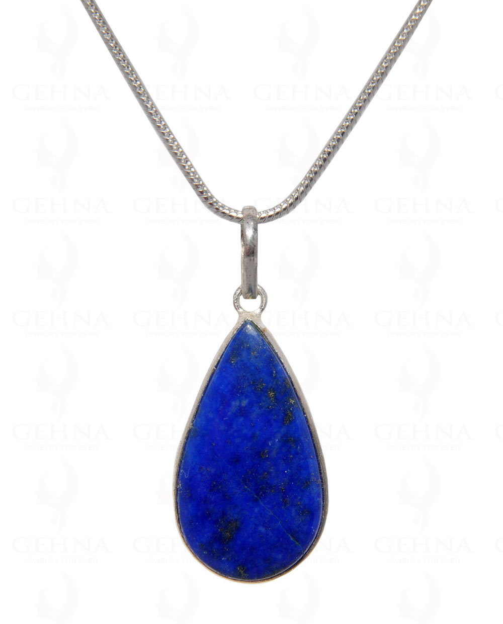Lapis Lazuli Gemstone Pendant In .925 Silver Overlay GP4465