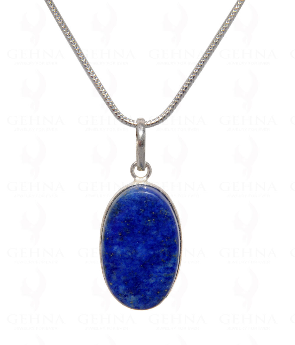 Lapis Lazuli Gemstone Pendant In .925 Silver Overlay GP4469