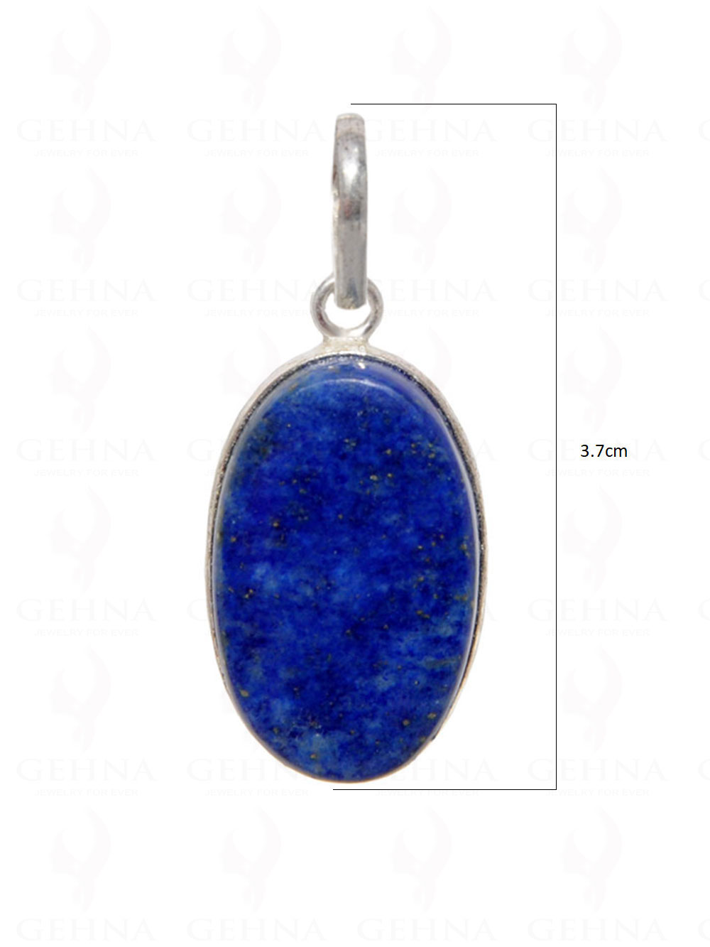 Lapis Lazuli Gemstone Pendant In .925 Silver Overlay GP4469