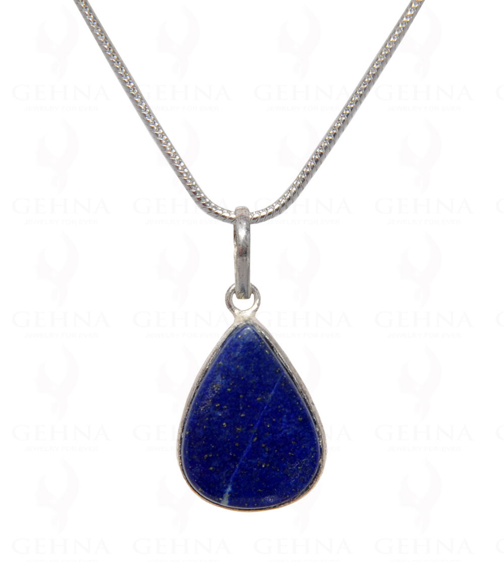 Lapis Lazuli Gemstone Pendant In .925 Silver Overlay GP4470