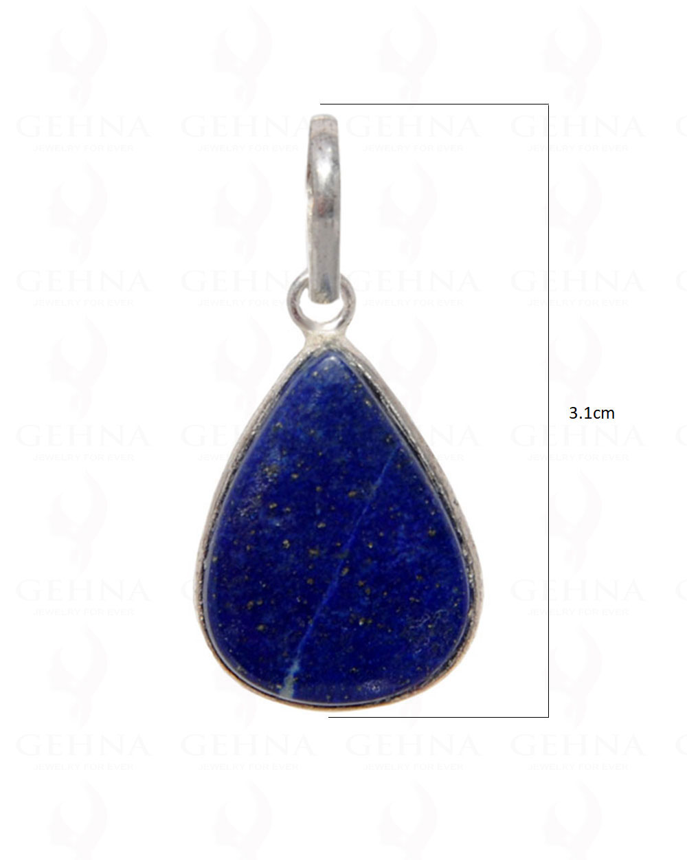 Lapis Lazuli Gemstone Pendant In .925 Silver Overlay GP4470