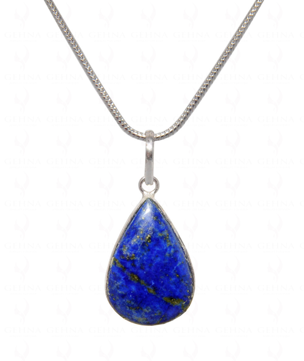 Lapis Lazuli Gemstone Pendant In .925 Silver Overlay GP4471