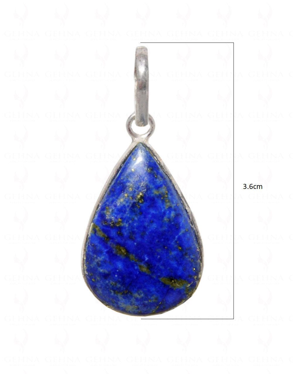 Lapis Lazuli Gemstone Pendant In .925 Silver Overlay GP4471
