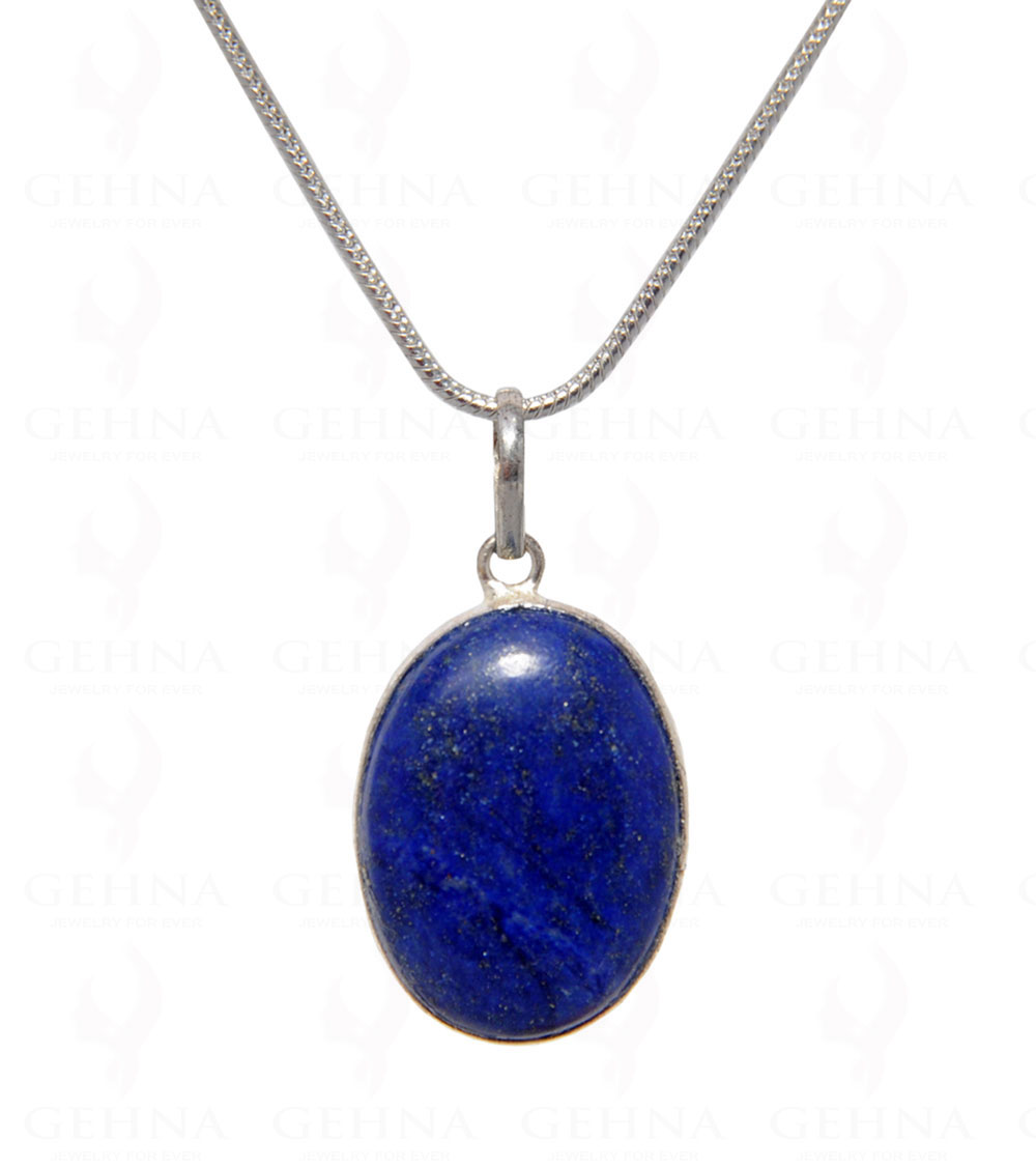 Lapis Lazuli Gemstone Pendant In .925 Silver Overlay GP4476