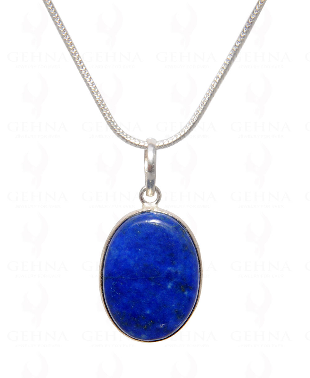 Lapis Lazuli Gemstone Pendant In .925 Silver Overlay GP4480