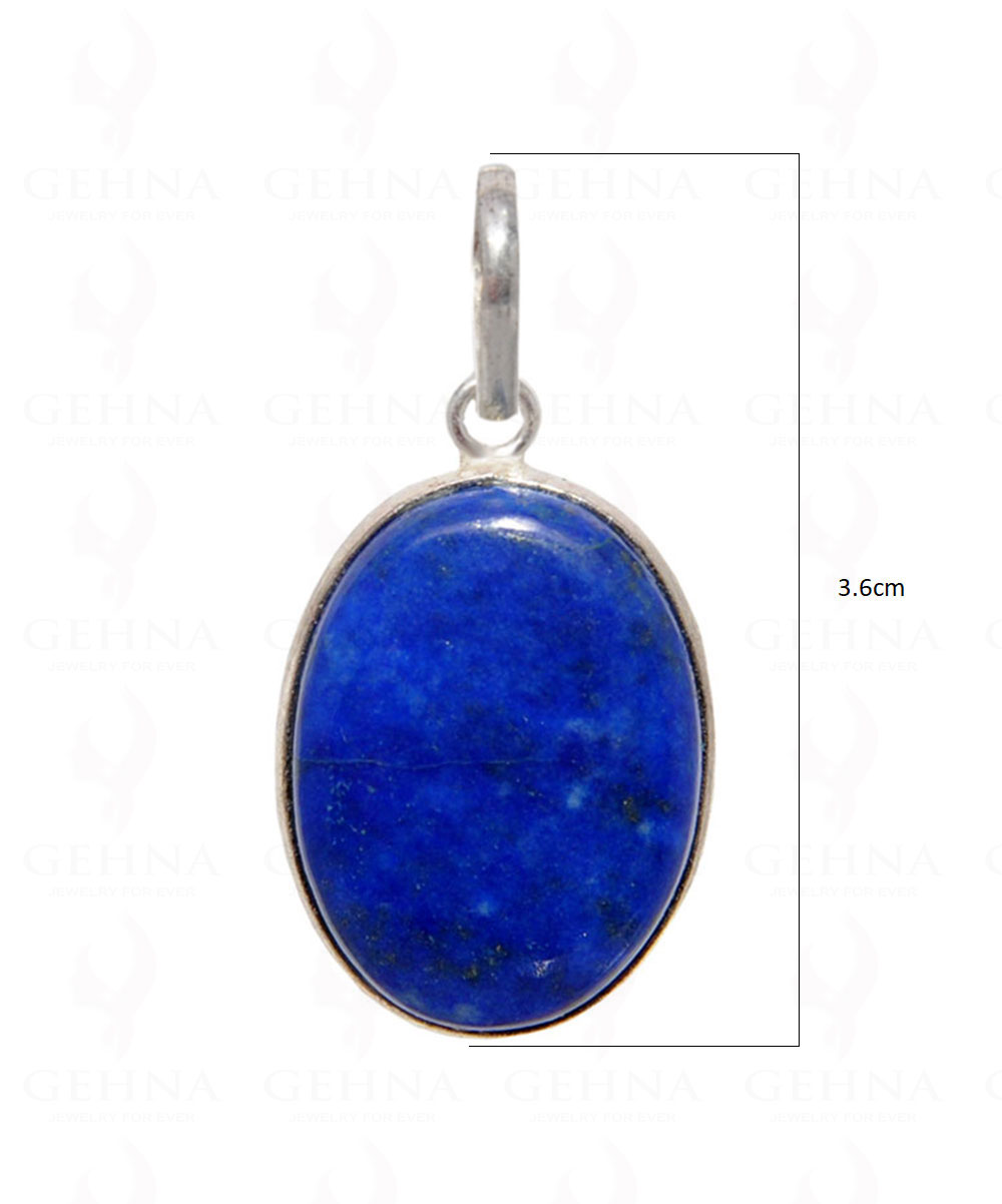 Lapis Lazuli Gemstone Pendant In .925 Silver Overlay GP4480
