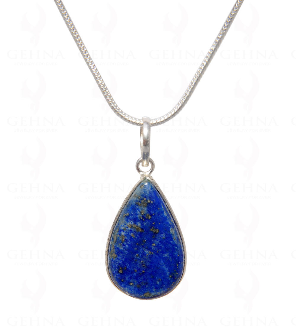 Lapis Lazuli Gemstone Pendant In .925 Silver Overlay GP4483