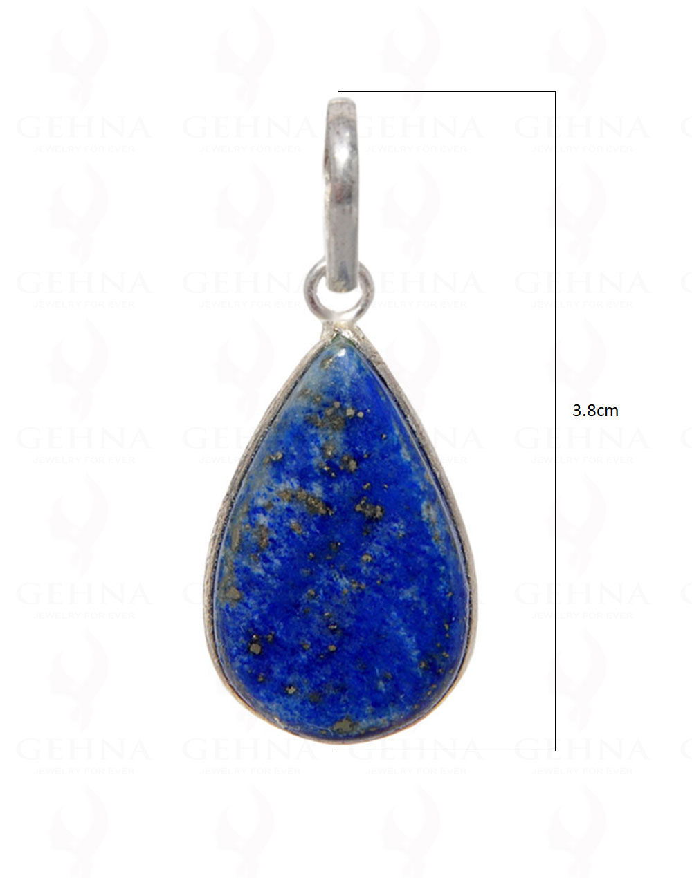 Lapis Lazuli Gemstone Pendant In .925 Silver Overlay GP4483