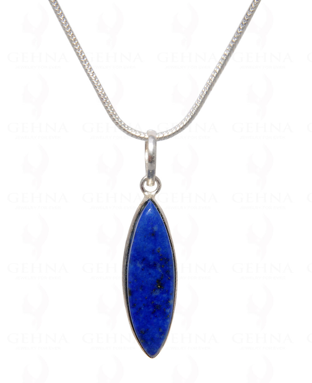 Lapis Lazuli Gemstone Pendant In .925 Silver Overlay GP4484