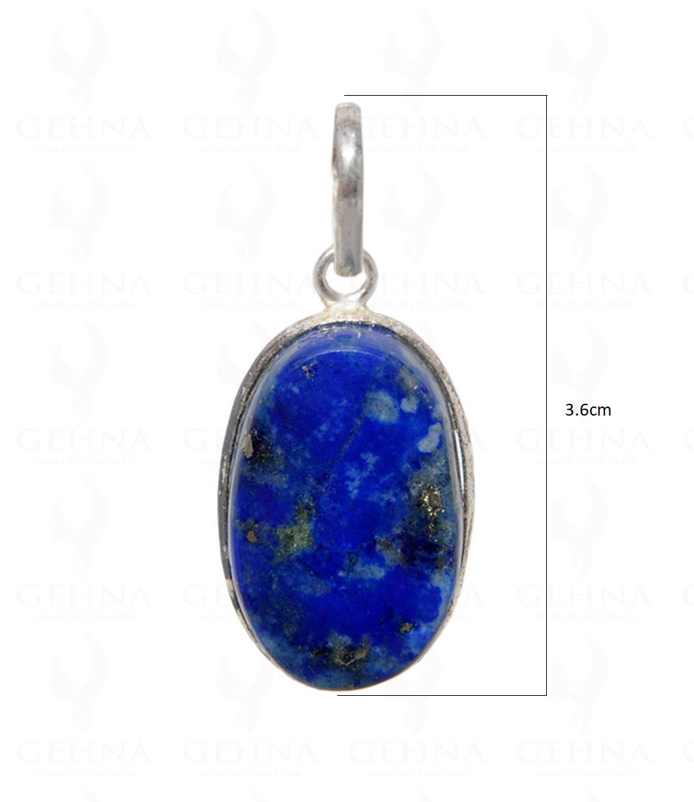 Lapis Lazuli Gemstone Pendant In .925 Silver Overlay GP4487
