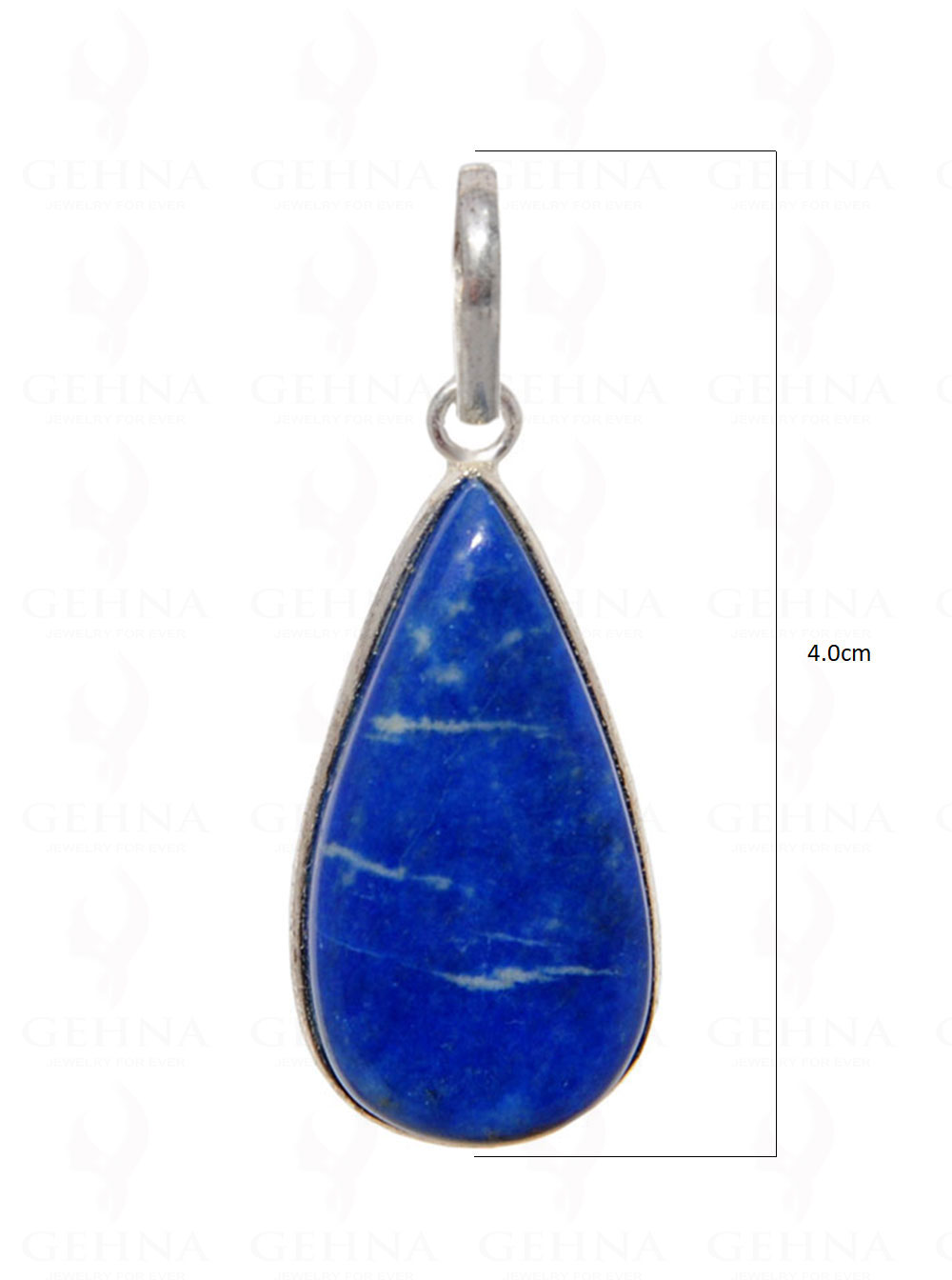 Lapis Lazuli Gemstone Pendant In .925 Silver Overlay GP4491
