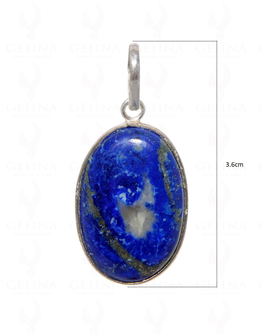 Lapis Lazuli Gemstone Pendant In .925 Silver Overlay GP4493