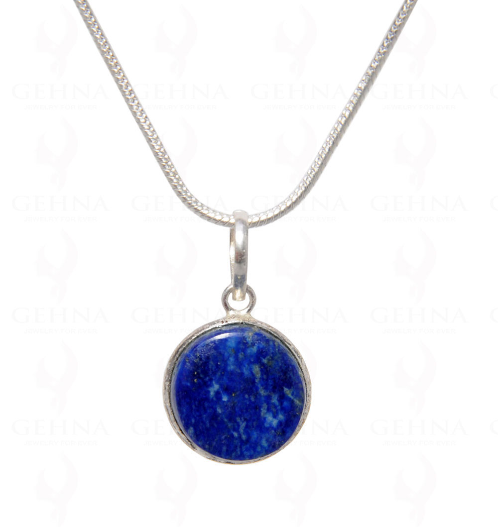 Lapis Lazuli Gemstone Pendant In .925 Silver Overlay GP4494