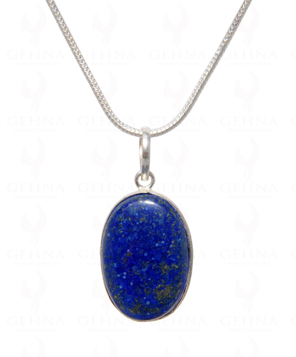 Lapis Lazuli Gemstone Pendant In .925 Silver Overlay GP4498