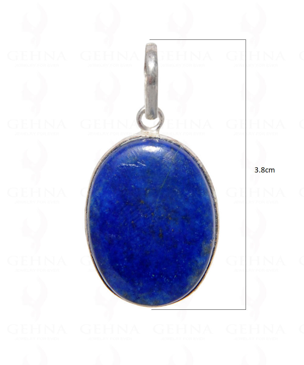 Lapis Lazuli Gemstone Pendant In .925 Silver Overlay GP4499