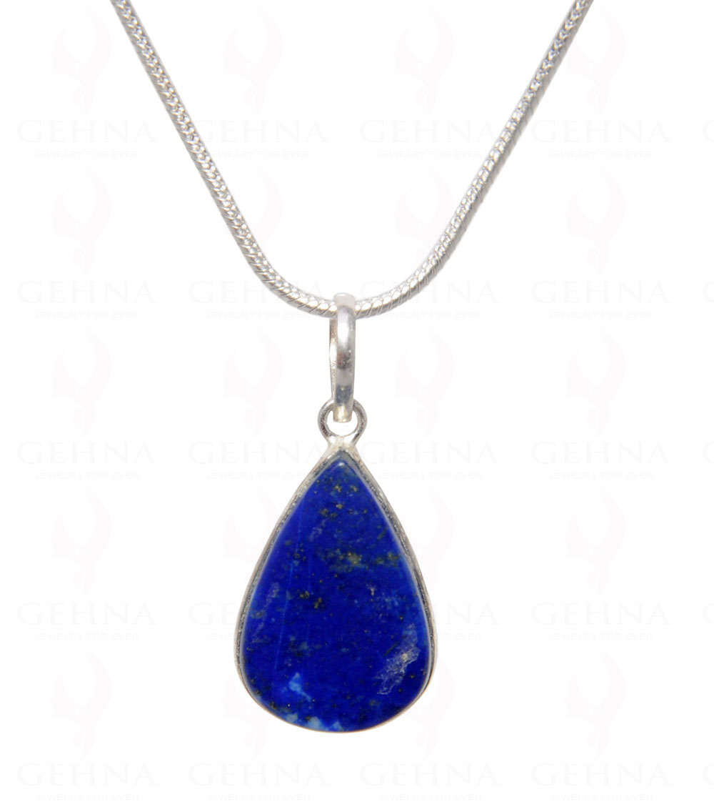 Lapis Lazuli Gemstone Pendant In .925 Silver Overlay GP4500