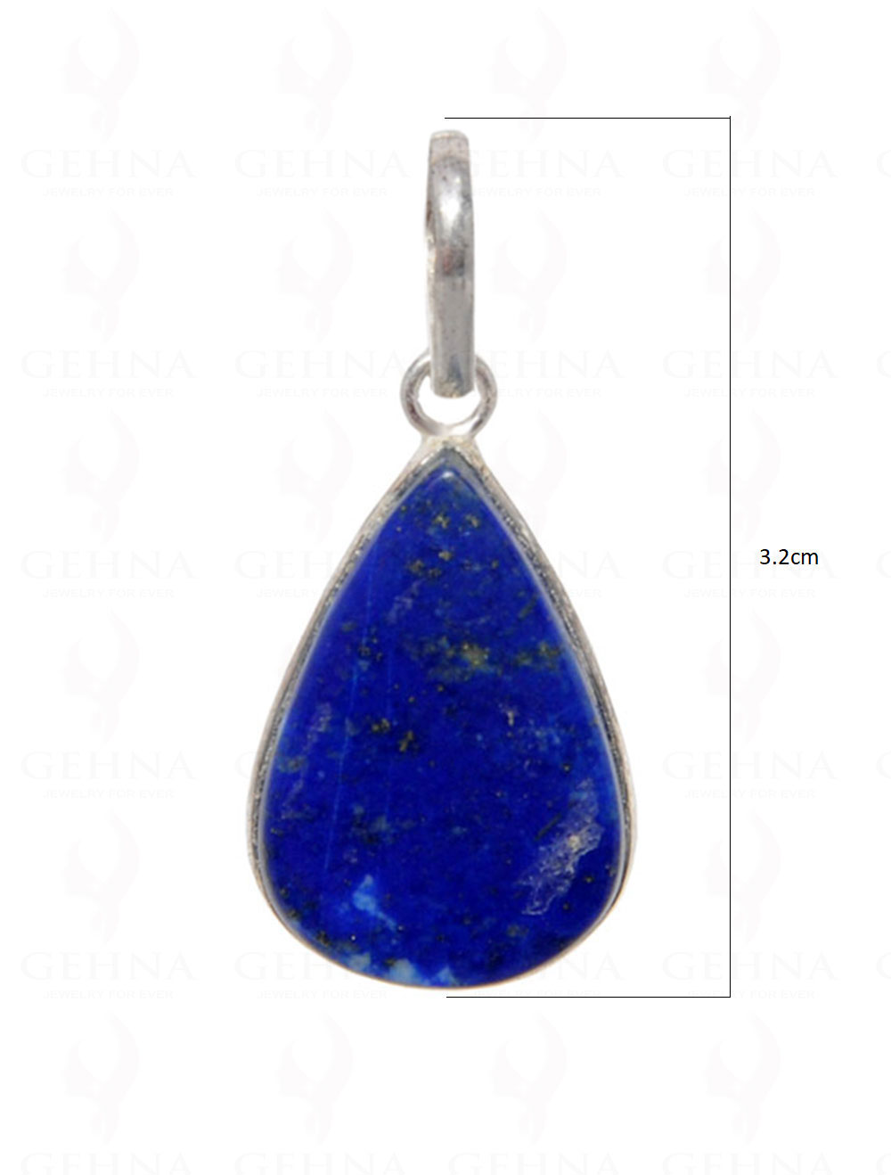 Lapis Lazuli Gemstone Pendant In .925 Silver Overlay GP4500