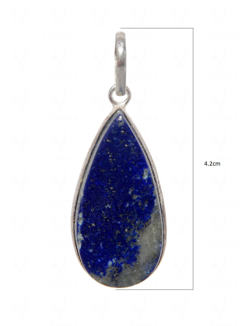 Lapis Lazuli Gemstone Pendant In .925 Silver Overlay GP4501