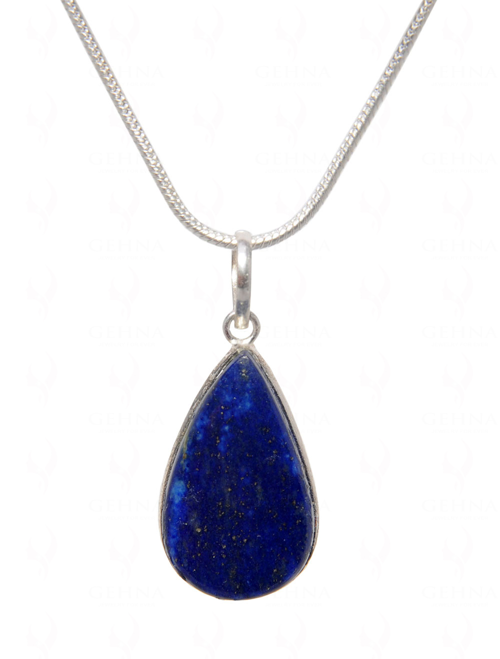 Lapis Lazuli Gemstone Pendant In .925 Silver Overlay GP4502