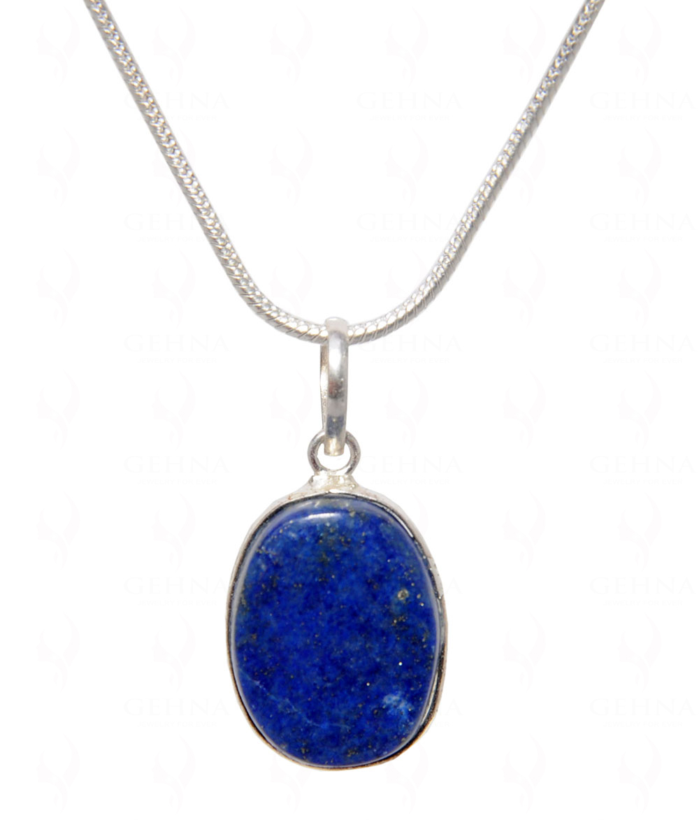 Lapis Lazuli Gemstone Pendant In .925 Silver Overlay GP4504