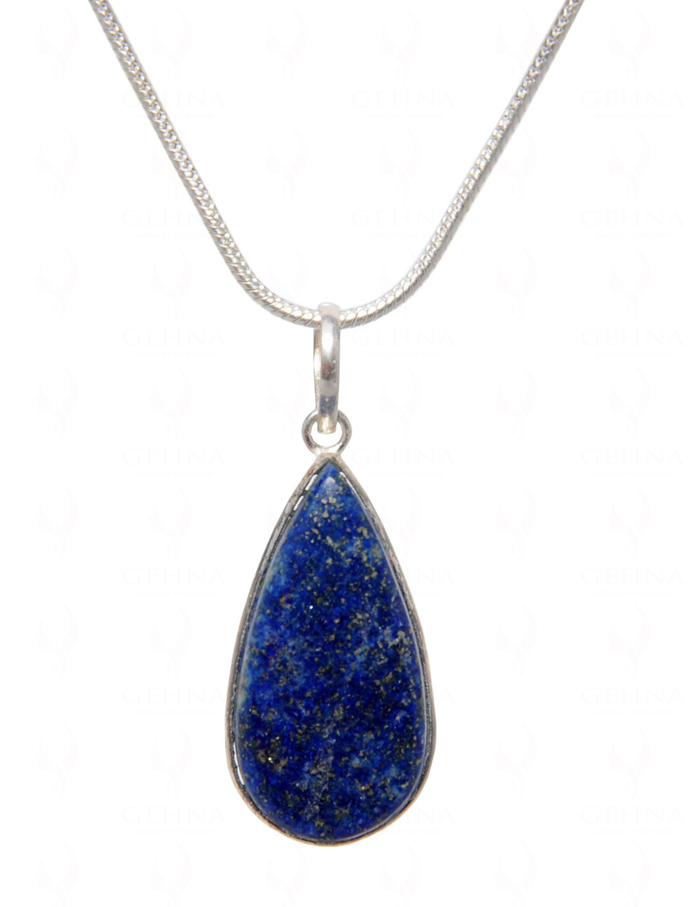Lapis Lazuli Gemstone Pendant In .925 Silver Overlay GP4506