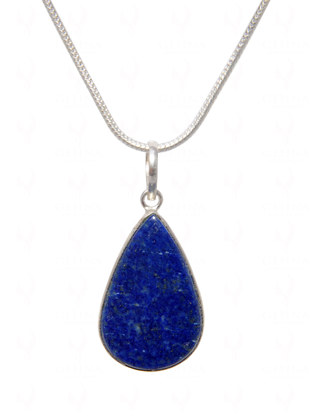 Lapis Lazuli Gemstone Pendant In .925 Silver Overlay GP4507