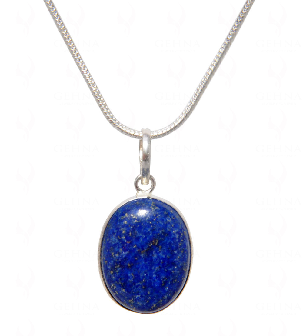 Lapis Lazuli Gemstone Pendant In .925 Silver Overlay GP4510