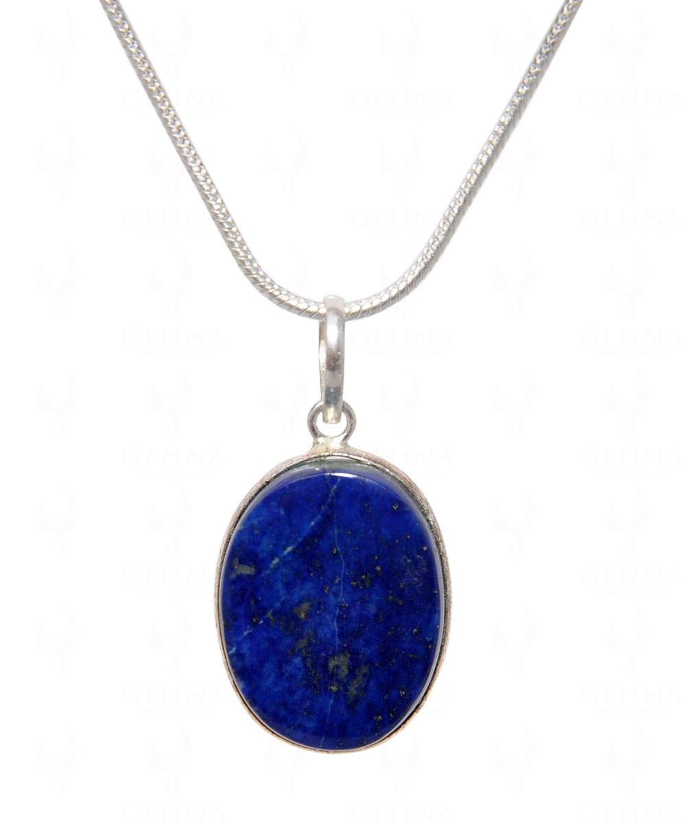 Lapis Lazuli Gemstone Pendant In .925 Silver Overlay GP4511