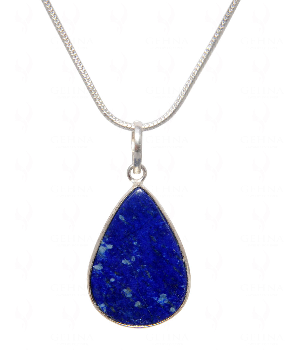 Lapis Lazuli Gemstone Pendant In .925 Silver Overlay GP4512
