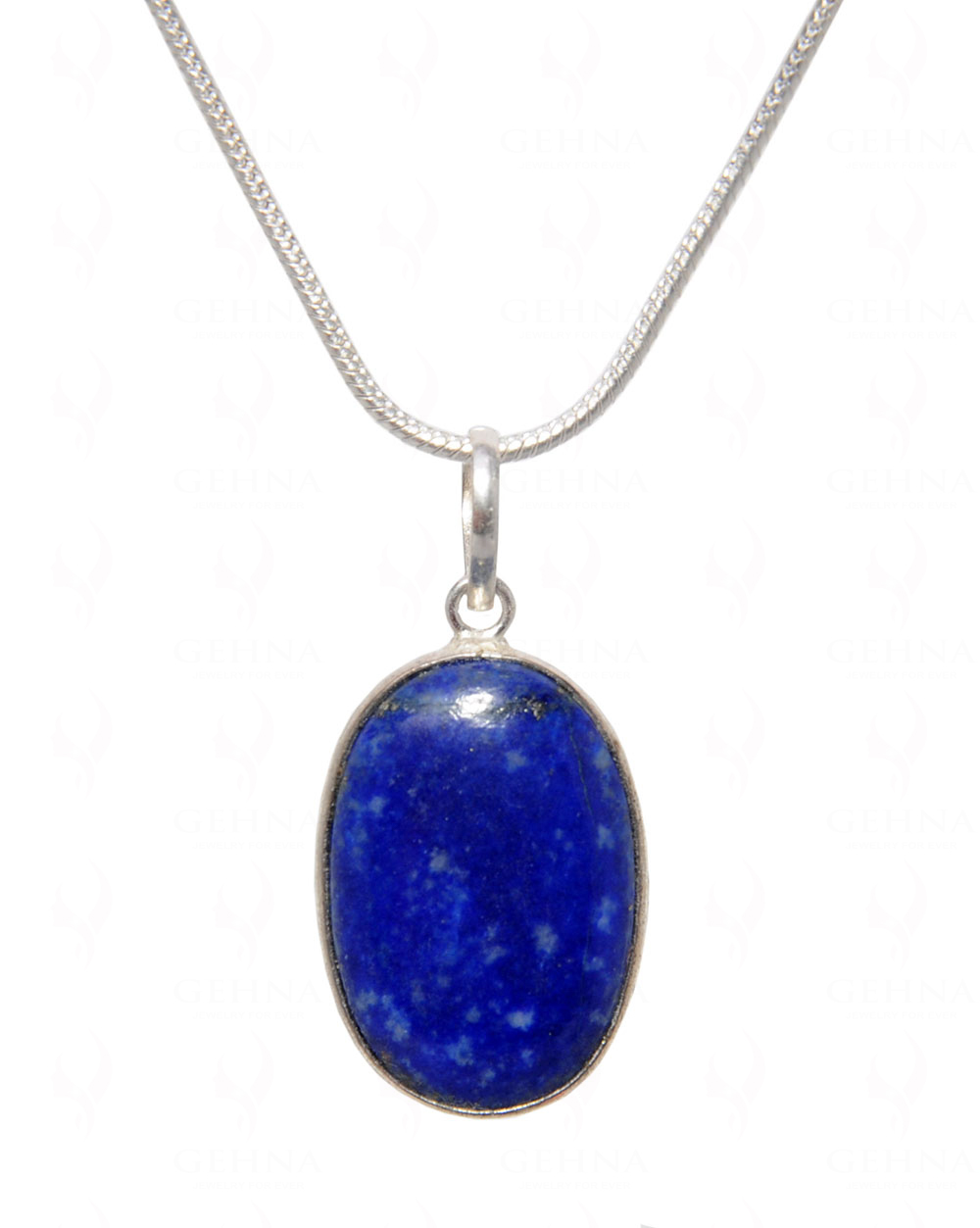 Lapis Lazuli Gemstone Pendant In .925 Silver Overlay GP4513