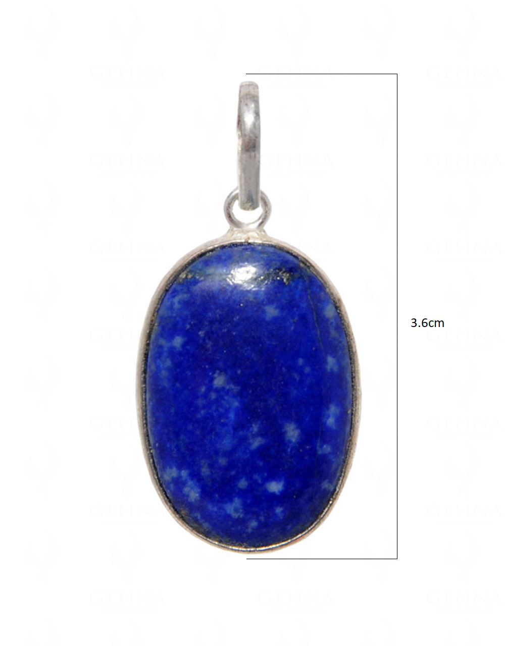 Lapis Lazuli Gemstone Pendant In .925 Silver Overlay GP4513