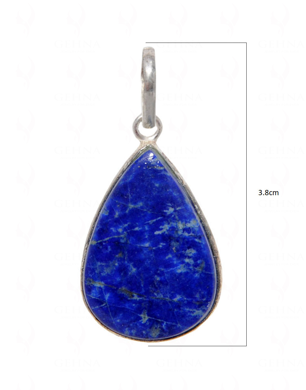Lapis Lazuli Gemstone Pendant In .925 Silver Overlay GP4515